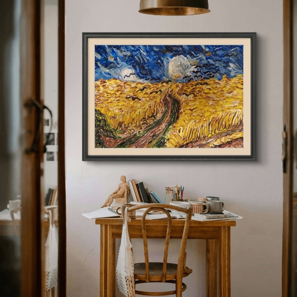 Oil painting on high-quality multimedia artist paper.  Heavily gesso oil. - Picture 2 of 2